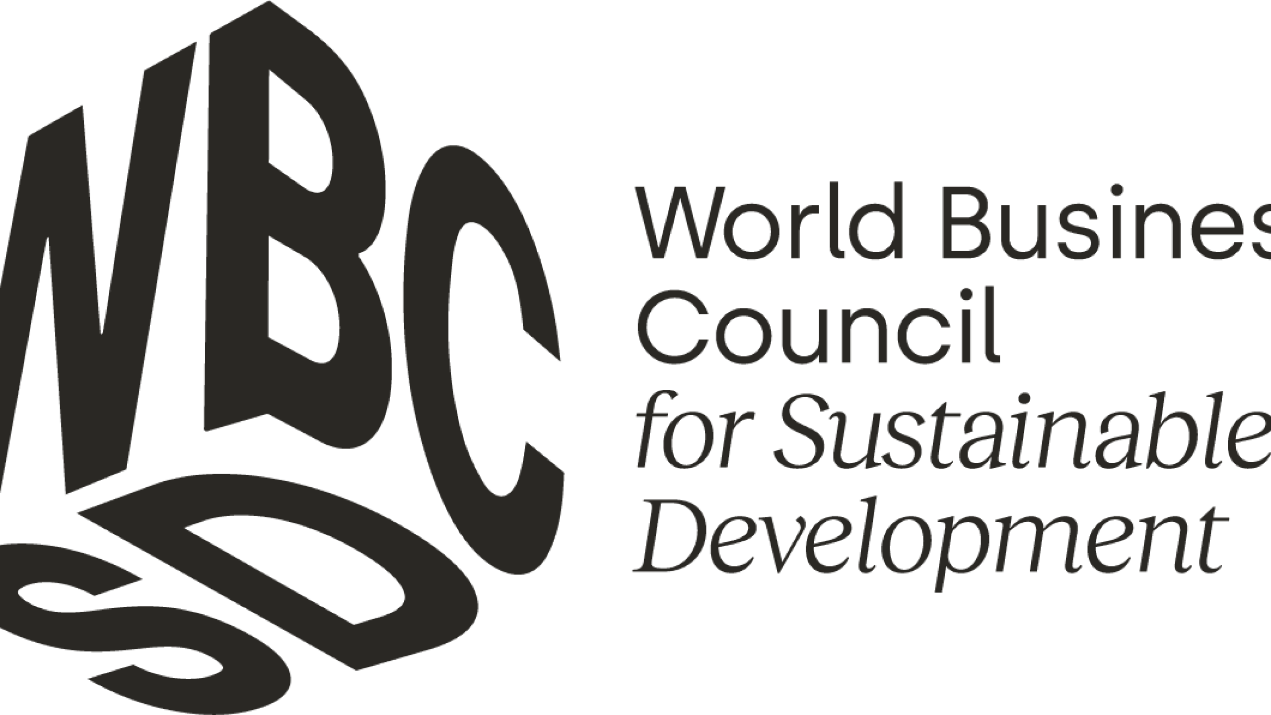 WBCSD logo with the text: "World Business Council for Sustainable Development" in black on a white background, reflecting its commitment to sustainable development and supporting the aluminium industry’s circular transition.